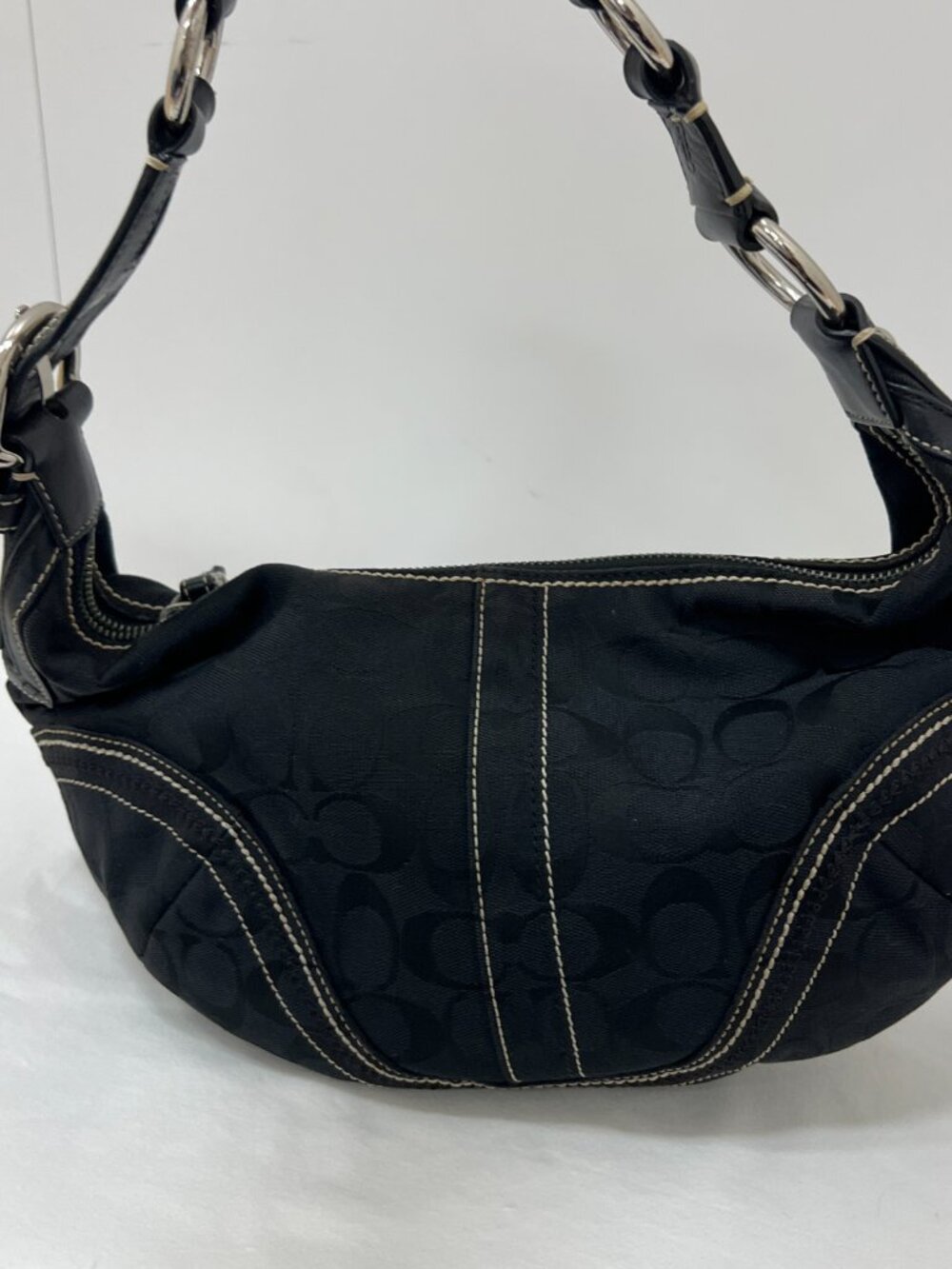 Coach Black Hobo Crescent Shoulder Bag in Style 10600 - Picture 3 of 16